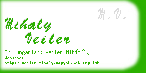 mihaly veiler business card